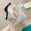 Pure Color Short Socks Women Cotton Thin Breathable Japanese Students Macaron Simple Medium