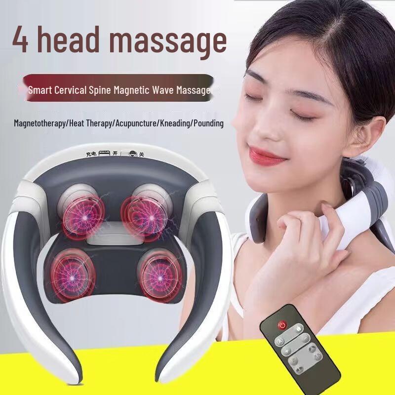Shangheng Multifunction Neck and Shoulder Massager with Heat CN Plug (adapter Included)