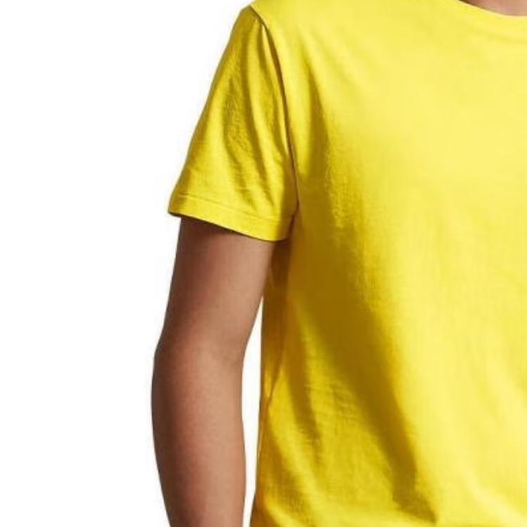 Polo Ralph Lauren Logo Embroidered Crew Neck Short Sleeve T-Shirt Men Tops Yellow 710704248-180