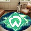 Grünes Werder-Symbol Runde Matte Heimdeko, Stuhlmatte Für Wohnzimmer, Schlafzimmer, Fußmatte Heimdeko Geburtstagsgeschenk Weihnachtsgeschenke