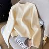 Sweater for Women Autumn Winter Thickened Pullover Warm Knitted Stretchy Long Sleeve Oversize Jumper Tops