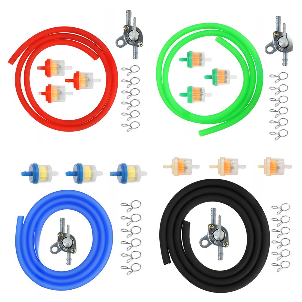 1 Set Motorcycle Filter Fuel Cock Filter Accessories Motorcycle Filters And Fuel Lines For Most ATVs Replacement Accessories