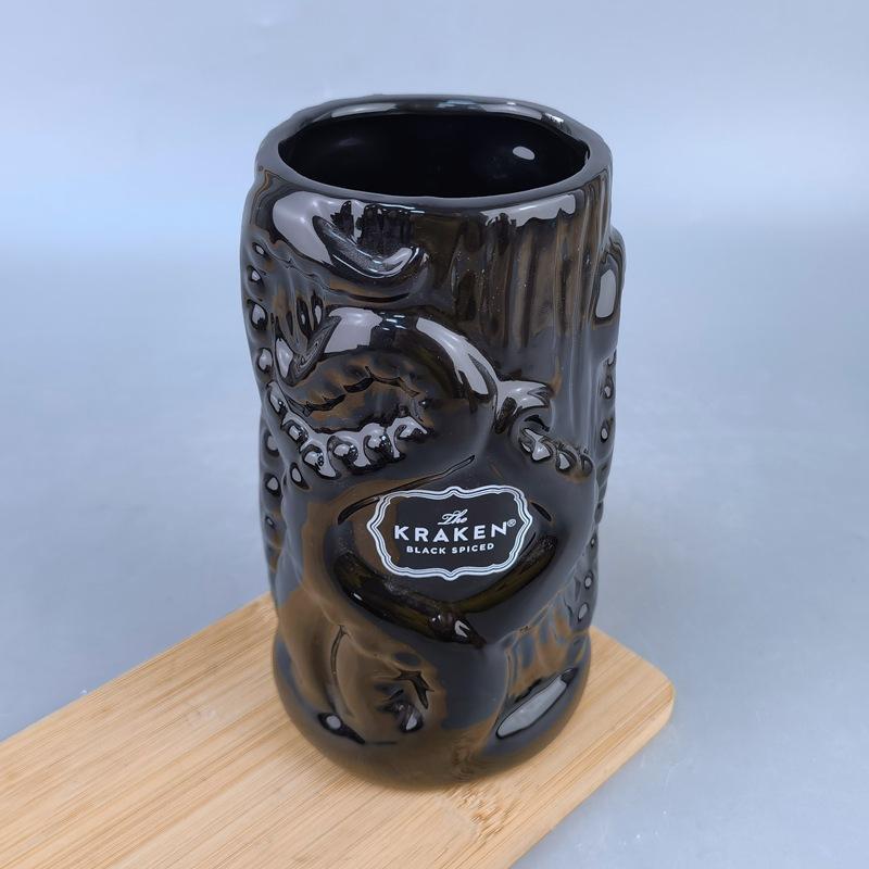 Bar Octopus Tiki Cup Personalized Ceramic Cup Hawaiian Cocktail Cup Trendy Drink Cup