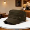 Flat top hat men's four seasons new trendy fashion outdoor casual versatile crown UV protection cap
