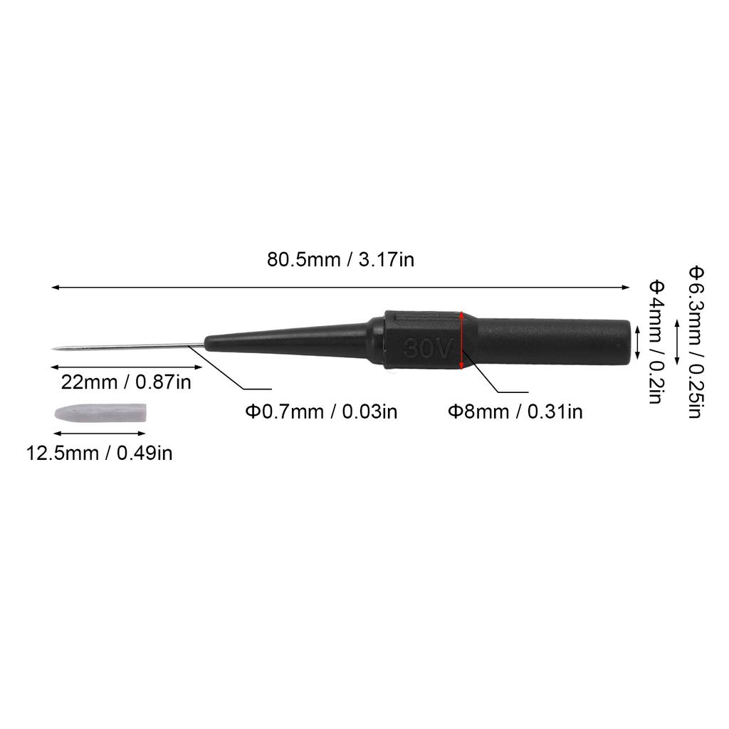 10pcs 26.010 0.7mm Test Probe Set 4.0mm Socket Piercing Probe for Testing Equipment