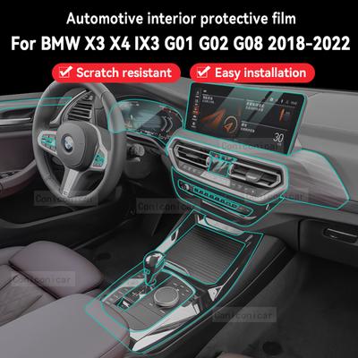 Voor BMW X3 X4 IX3 G01 G02 G08 2018-2022 Auto Interieur Middenconsole Beschermfolie Krasbestendig Reparatie Afdekkingsfolie Accessoires