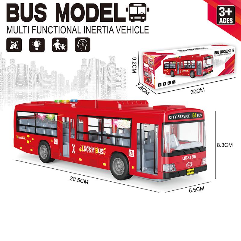 Giocattoli Macchinine Giocattoli Autobus Grandi Autobus Scolastico di Simulazione Autobus a Due Piani Convertibile Ritorno a Tirare Luci Suoni Bambini Piccoli Bambini Regalo