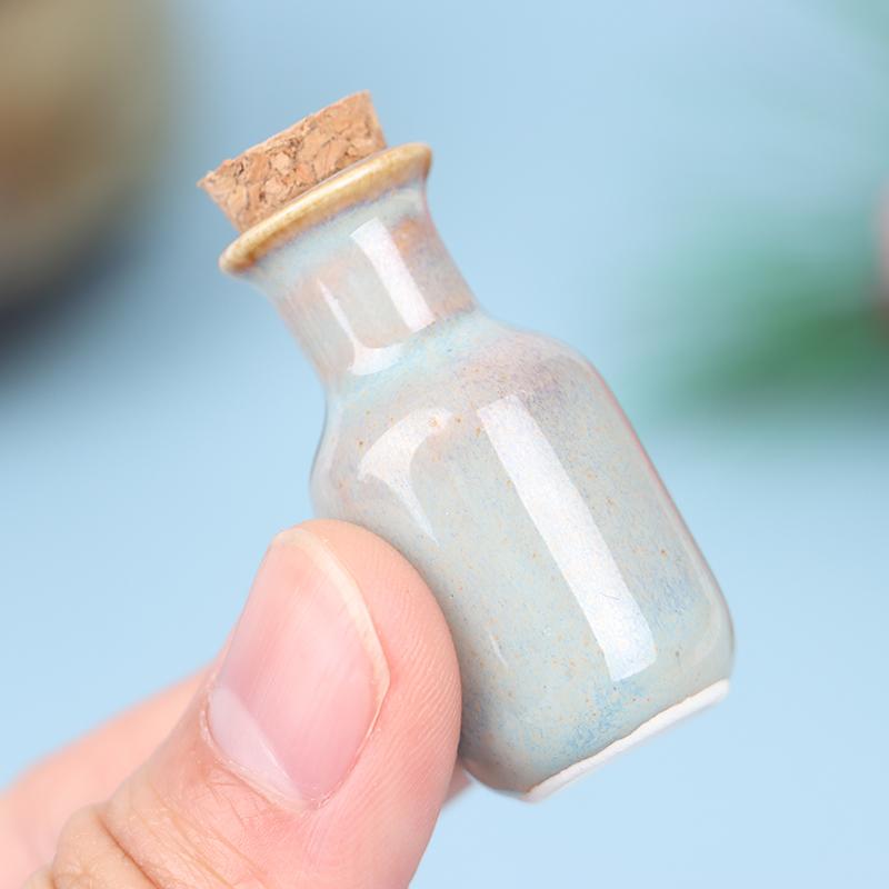1:12 Dollhouse Miniature Ceramics Jar Seasoning Jar Kitchen Toy Home Decor