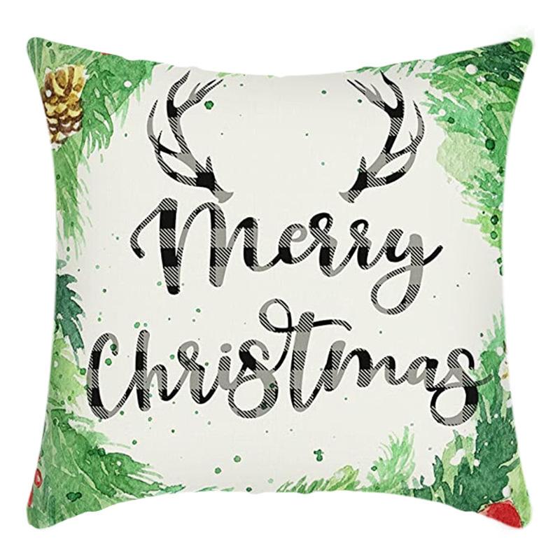 Christmas Nordic Style Santa Claus Pillowcase Home Sofa Cushion Car Cushion Cartoon Christmas Pillowcase