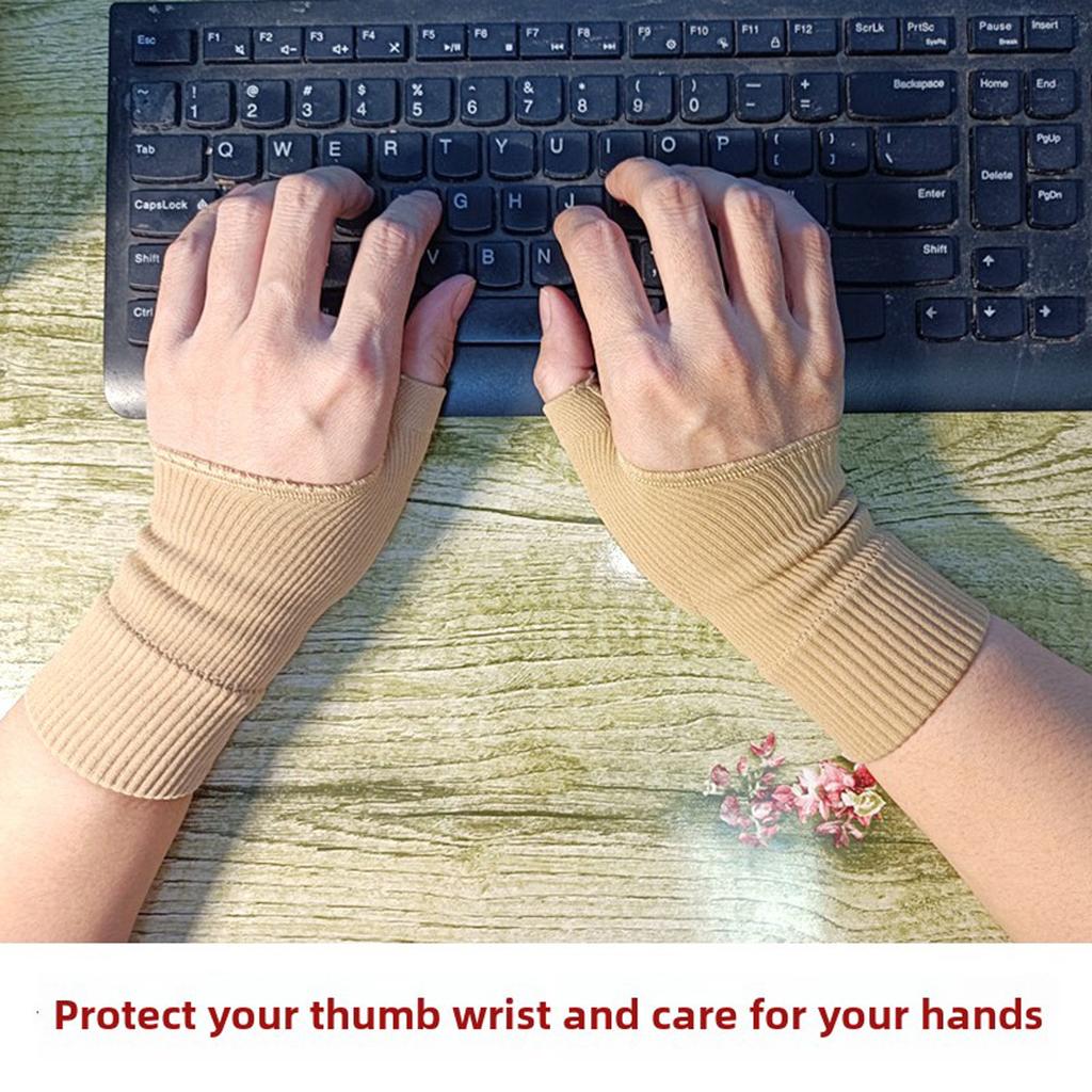 Thumb Support Compression Gloves Breathable Wrist Brace Compression Sleeves for Relieve Hand Wrist Thumb Joint Pain