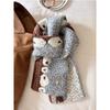 Cute Lamb Jacquard Knitted Scarf for Female Autumn and Winter Fashion Simplicity Students Knitted Warm and Cold Resistant Scarf