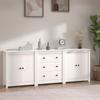 Day and Night - Day and Night Solid White Pine Wood Sideboard 210x35x80 Cm