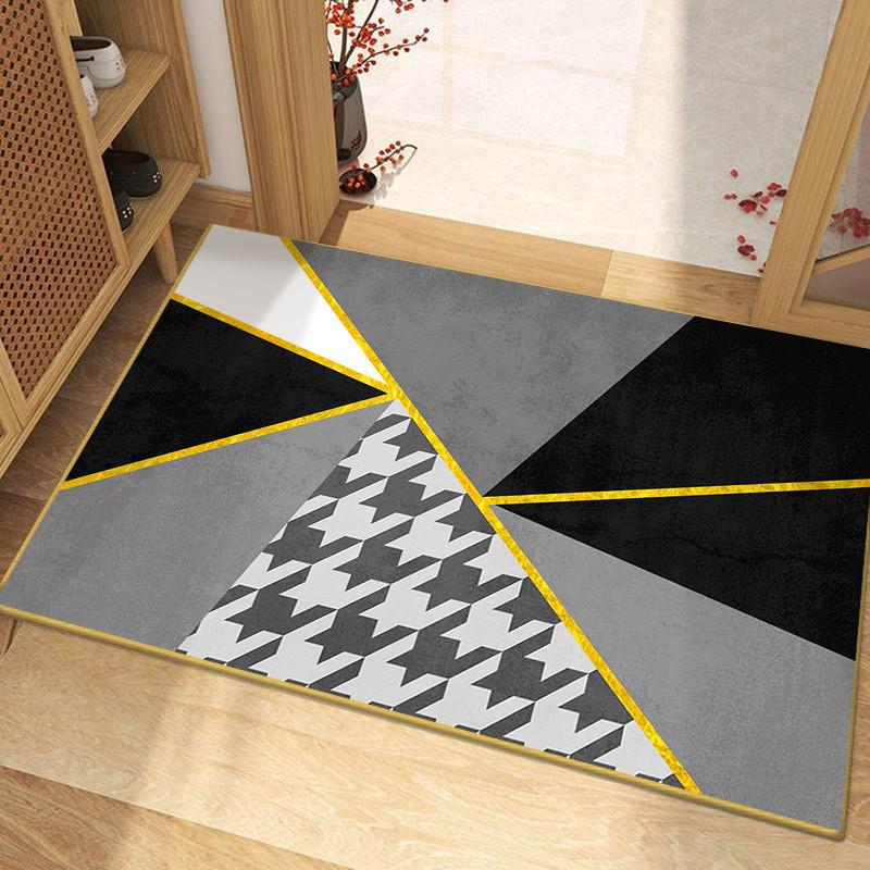 Modern Minimalist Non-Slip Diatom Mud Absorbent Door Mat for Bathroom and Toilet