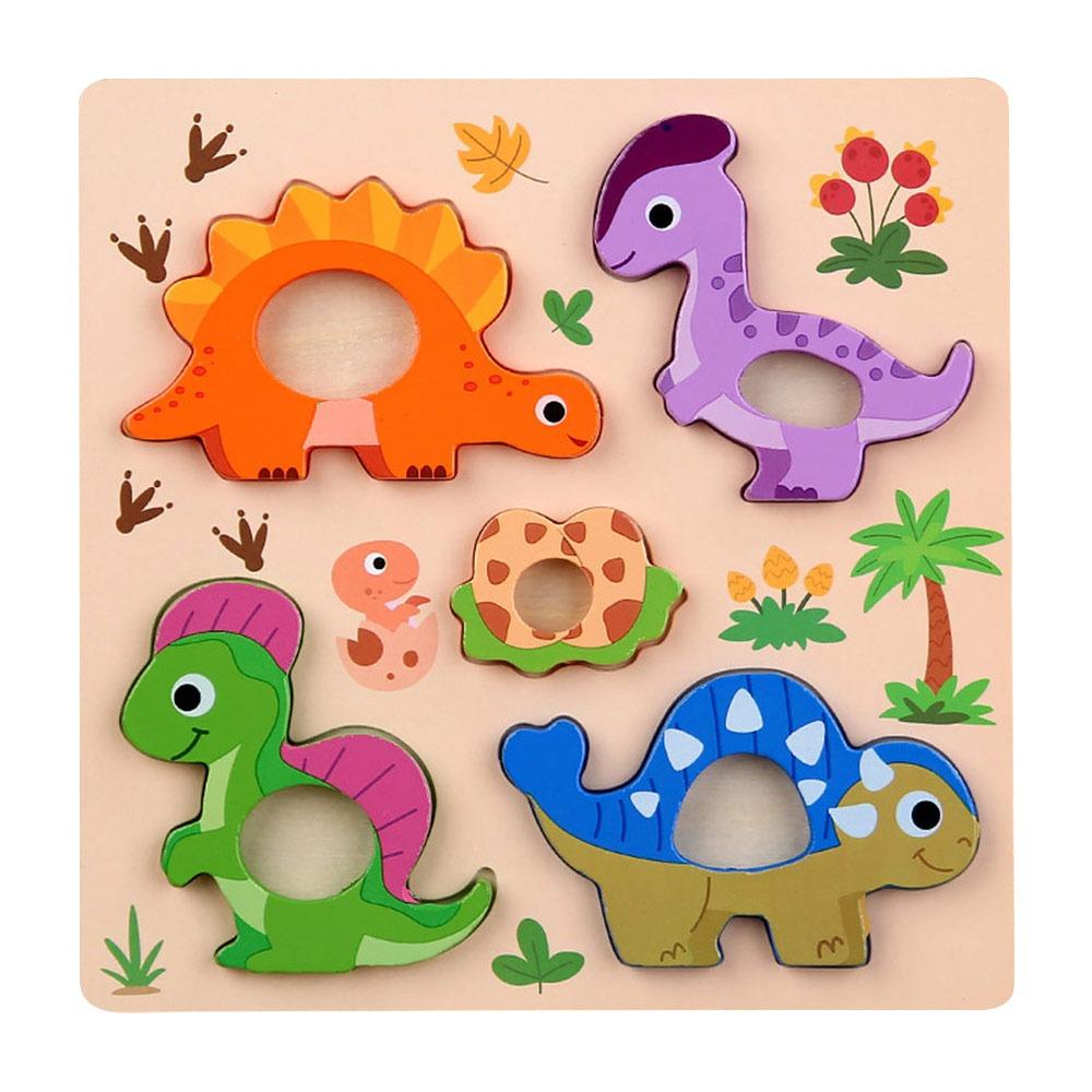 Safe Animals Cognitive Jigsaw Puzzle 3D Intelligence Puzzle Toys Children Educational Toys