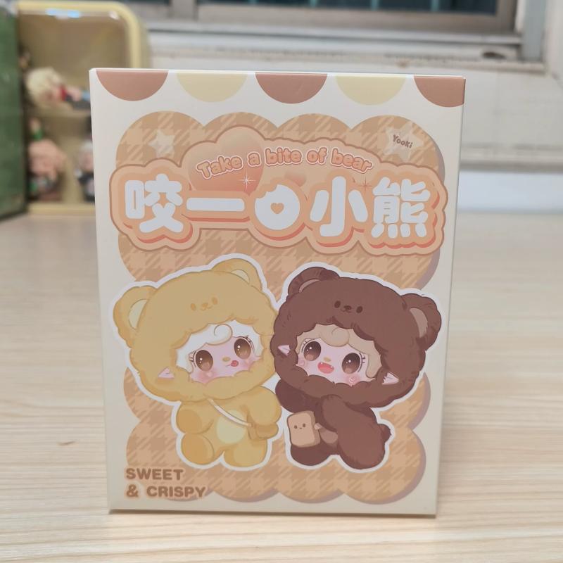 Plush Take A Bite Of Bear Series Cute Pendant Blind Box Desktop Ornament Toy Anime Cartoon Doll Mystery Box Girl Gifts