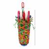 New Colored Bird Chewing Fun Foraging Loofah Material Rattan Parrot Toy Interactive Large Cage Accessories for Cockatoos