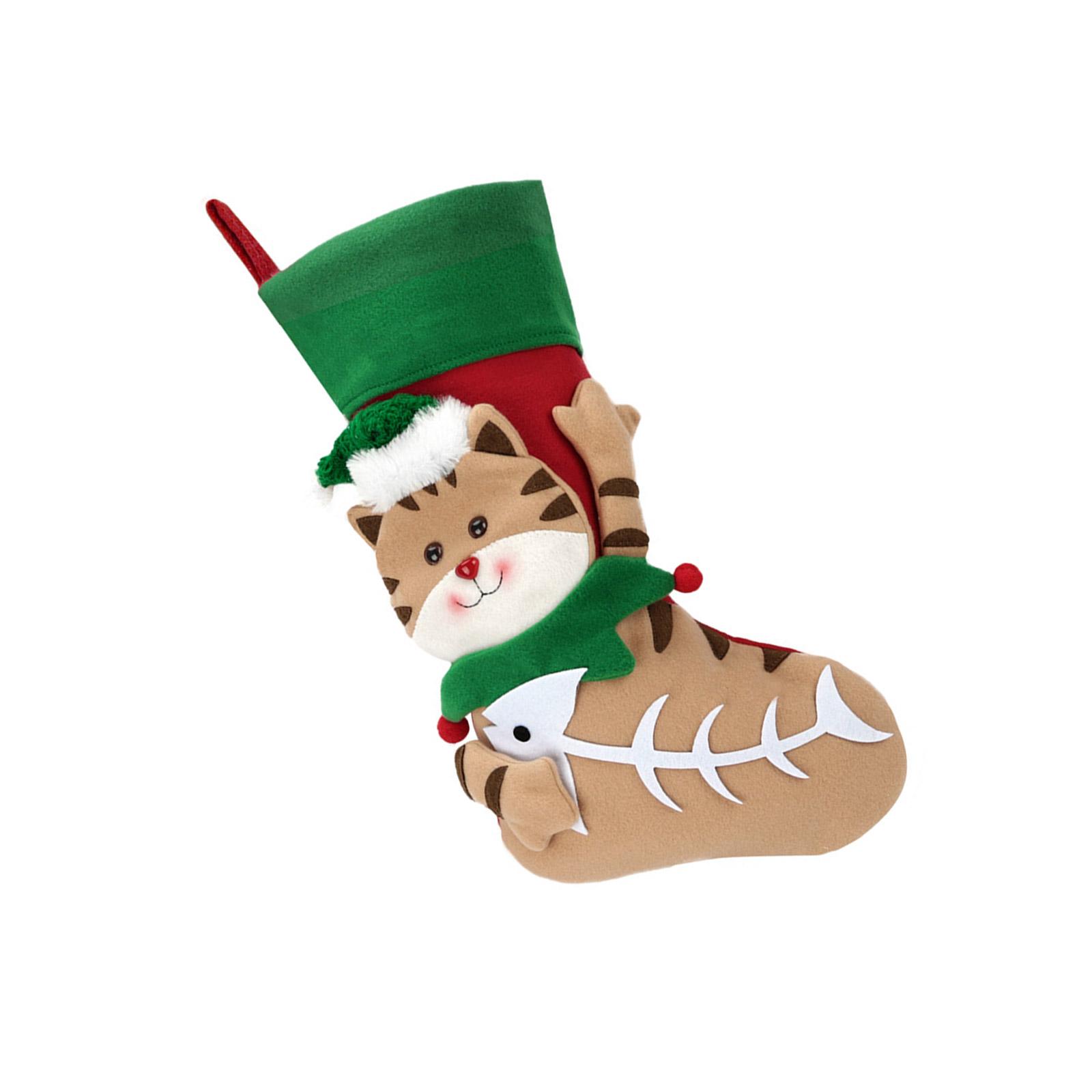 

Рождественский чулок с милыми рисунками кошек/собак Рождественский чулок с забавным рисунком кошек/собак Прочный чулок для праздника B