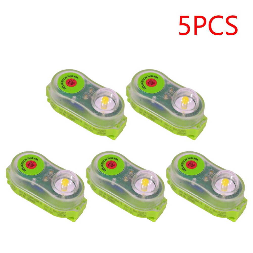 LED Life Jacket Light Water-Activate Safety Personal Locator Light Waterproof Life Saving Warning Lamp for Swimming Sea Fishing