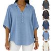 Women's Casual Loose Fashion Distressed Denim Pullover Top