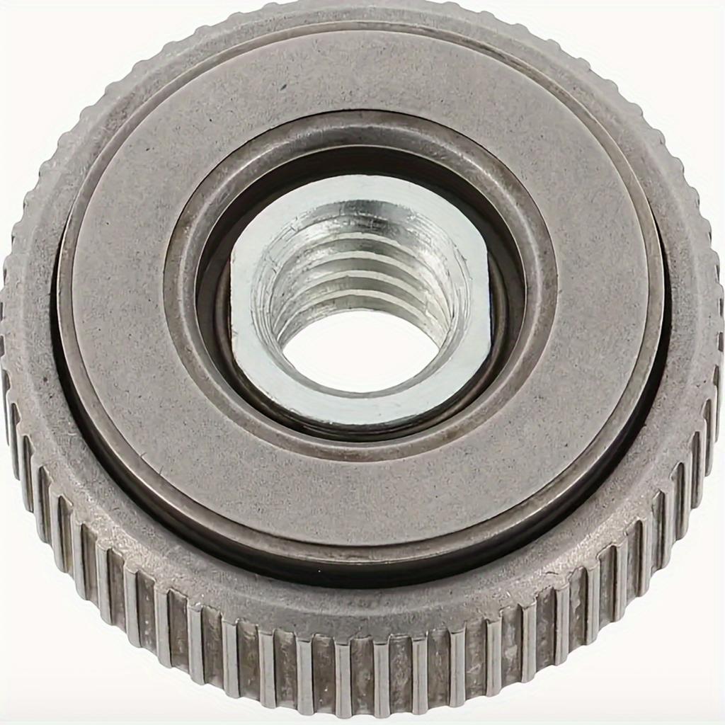 1 Stück M14 Selbstsichernde Druckplatte, Gewinde-Schnellspannmutter-Klemmausrüstung Elektrowerkzeug-Zubehör, Silber