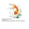 yangyizhi Watercolor Goldfish Toilet Seat Sticker, & Water Plants Tank Waterproof PVC Bathtub Decal, Self-Adhesive Lid Decals for Bathroom Decor