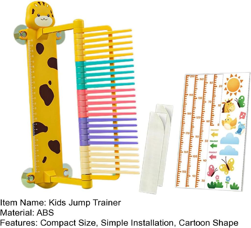 Child Portable Vertical Jump Trainer High Jump Test Stick Pole Adjustable Measuring Tool for Fitness Touching Patting Set