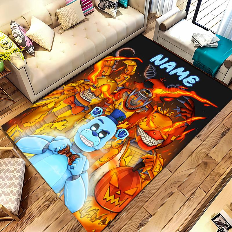 Custom personalization Five Nights at Freddy's Area Rug - Perfect For Kitchen, Bathroom,Laundry Room Decor Large Size Available,Gift All Seasons