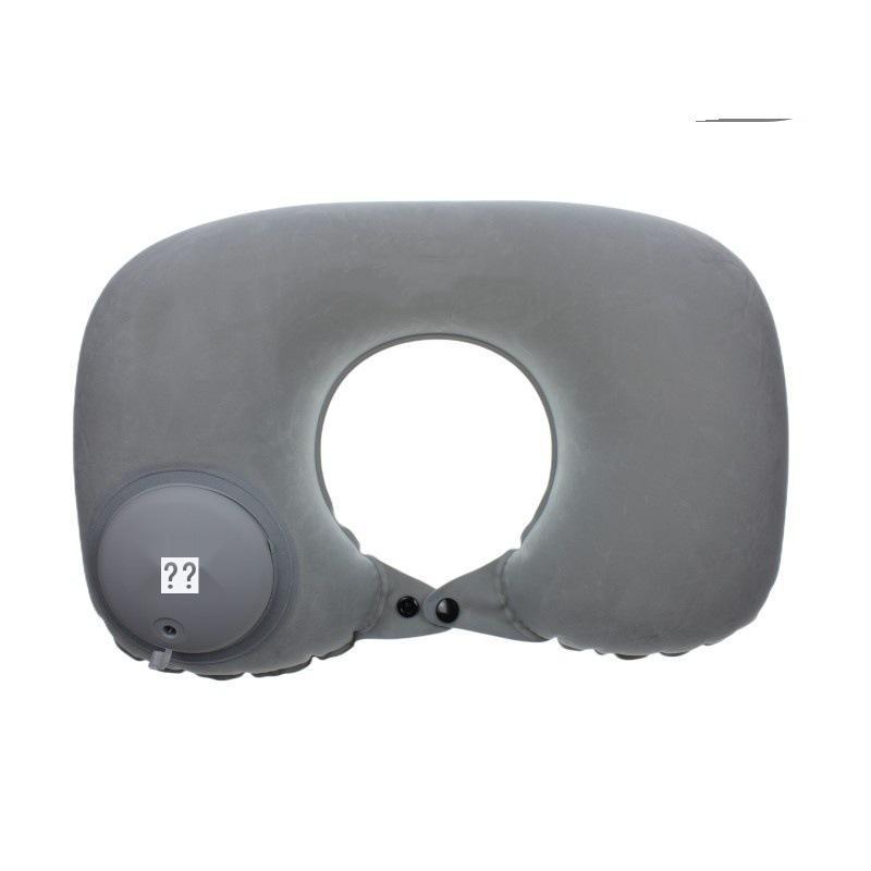 Portable U-shaped Neck Support Pillow - Foldable, Inflatable for Travel and Office Naps