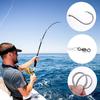 10Pcs Heavy Duty Circle Hooks Rigs With Steel Leader Wire For Saltwater Bass Catfish Fishing Lure Rig