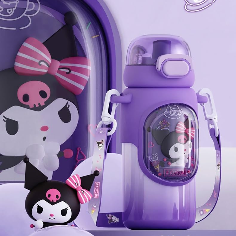 My and Pochacco Water Large Direct Vacuum Keeps Hot or Wide Easy to Stainless Steel Open 460ml Kuromi, Cinnamoroll, Melody, Bottles, Capacity,