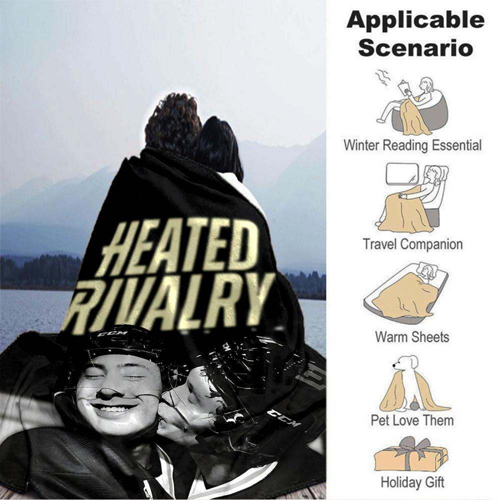 Hockey Rivalry Blanket Soft Throw Blanket For Home Bedroom Bed Sofa Travel Office Solid Christmas Blanket