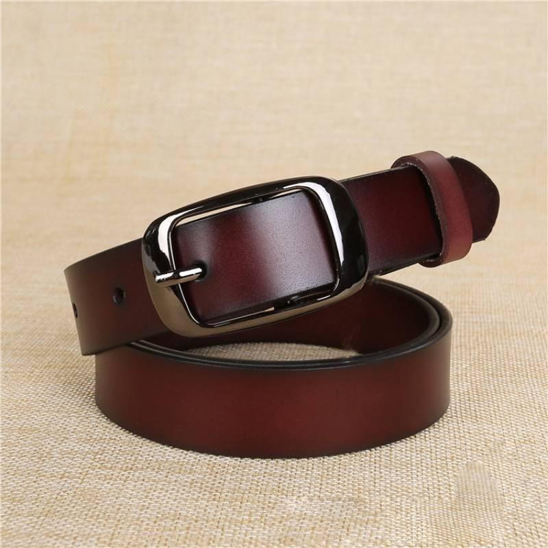 Leather Belt Womens Alloy Buckle Fashion Casual Wide Waist Strap Wear Daily