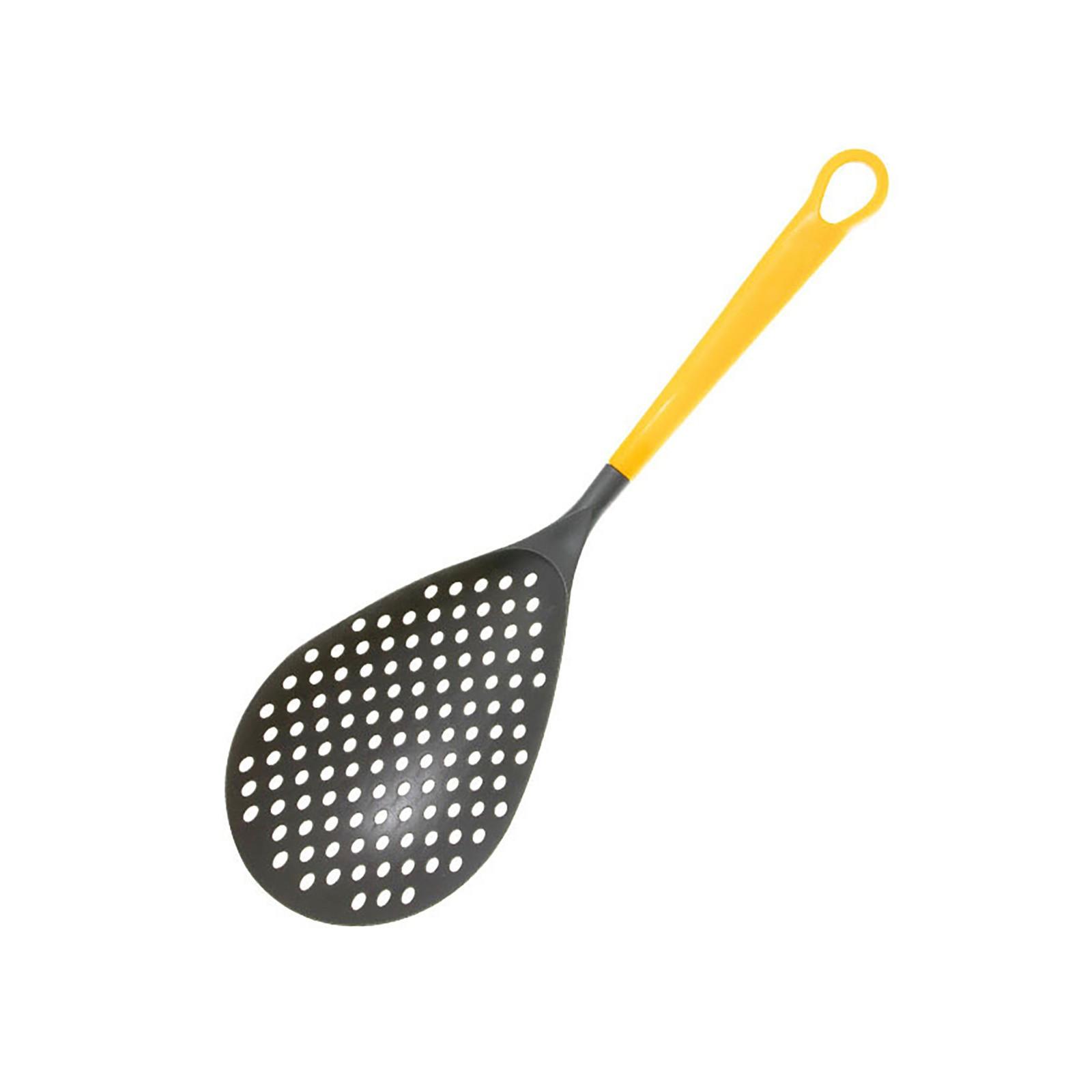 

Многофункциональная кухонная ложка с прорезями, дуршлаг, сито, совок, пищевой фильтр с ручкой, кухонные кухонные инструменты для приготовления пищи One Size жёлтый