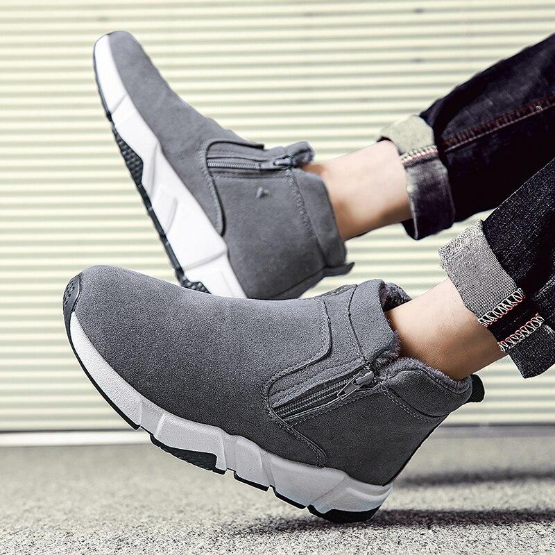 New Snow Boots Men 'S Warm Winter Casual Outdoor High -Top Shoes Sneakers Men 'S Snow Boots With Wool Lining Sneakers Men