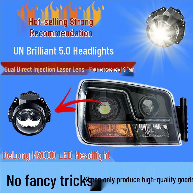Shaanxi Delong M3000S/X3000/H3000 Laser Super Bright Headlight Assembly Laser Direct Left