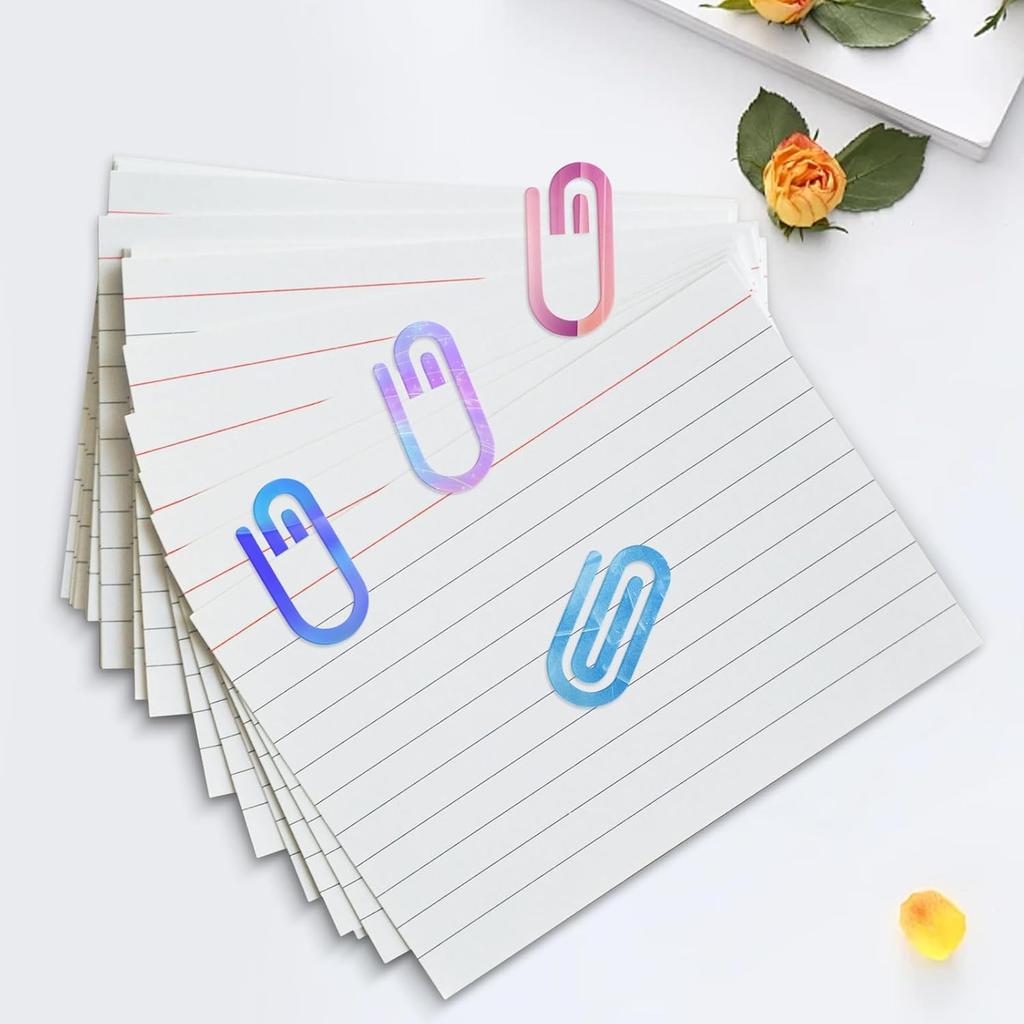 60 Pcs Sublimation Paper Clips Blanks Bulk,2" x 1" Acrylic Paper Clips Blanks Sublimation PaperClips for DIY Crafts Gifts Home Office School Use