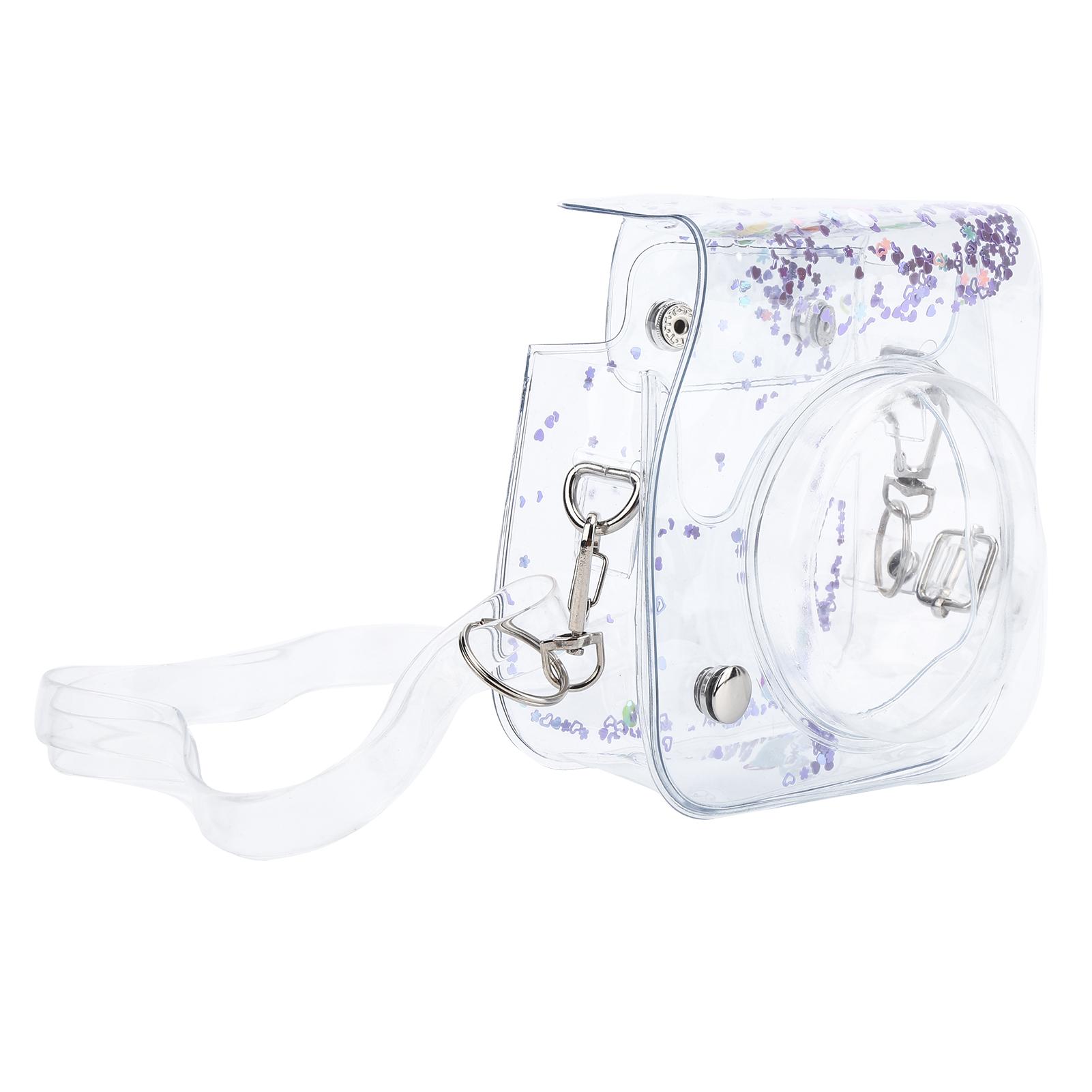 

Прозора міні-сумка для камери ПВХ чохол з плечовим ременем для Fujifilm Instax Mini 1198Фіолетовий фіолетовий