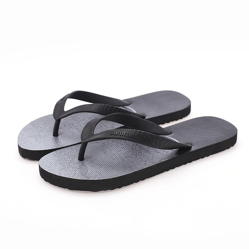 Slippers men's summer flip-flops new non-slip beach sandals lightweight fashion rubber shoes