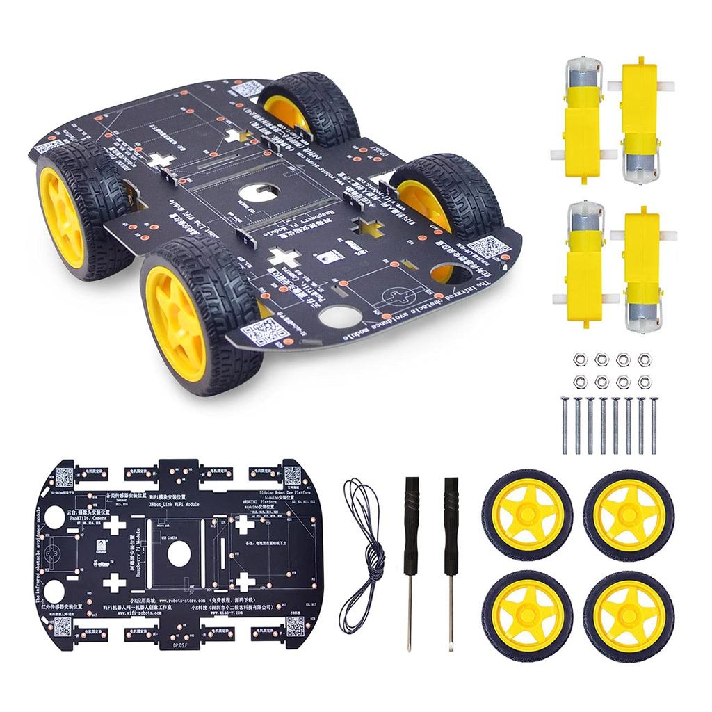 4WD Robot Chassis Kit with 4 TT Motors for ArduinoRaspberry Pi