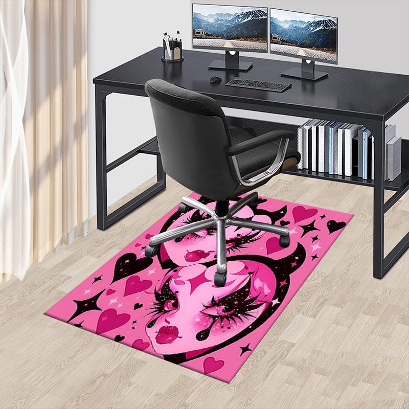 1PC Devil Hearts Extra Large Non Slip Floor carpet, Office, family, bedroom, Studio   Large Area Rug Indoor Rugs, , Vibrant Colors