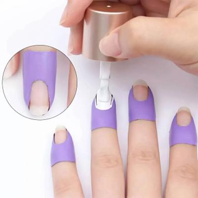 3 Pack Stripping Tape Anti-splash Protection Nails Creative U-shaped Fingerprint Stickers Finger Skin Protection Nail Polish Stickers