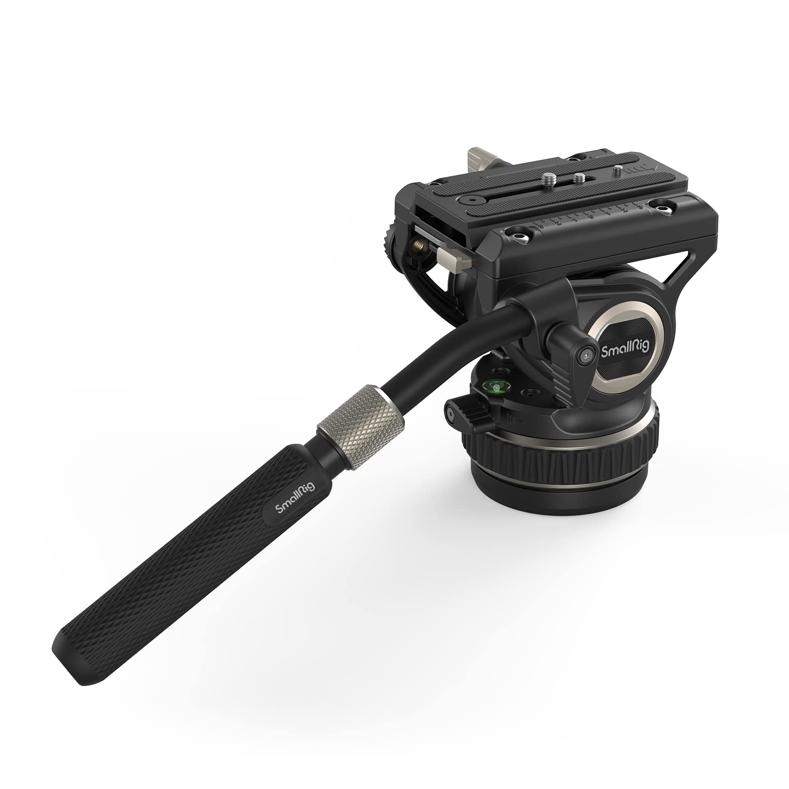 

SmallRig Fluid Video Head with Adjustable Stepless Quick Release Plate for Manfrotto and DJI RS 3 Flat Base and Adjustable Maximum Load for DSLR