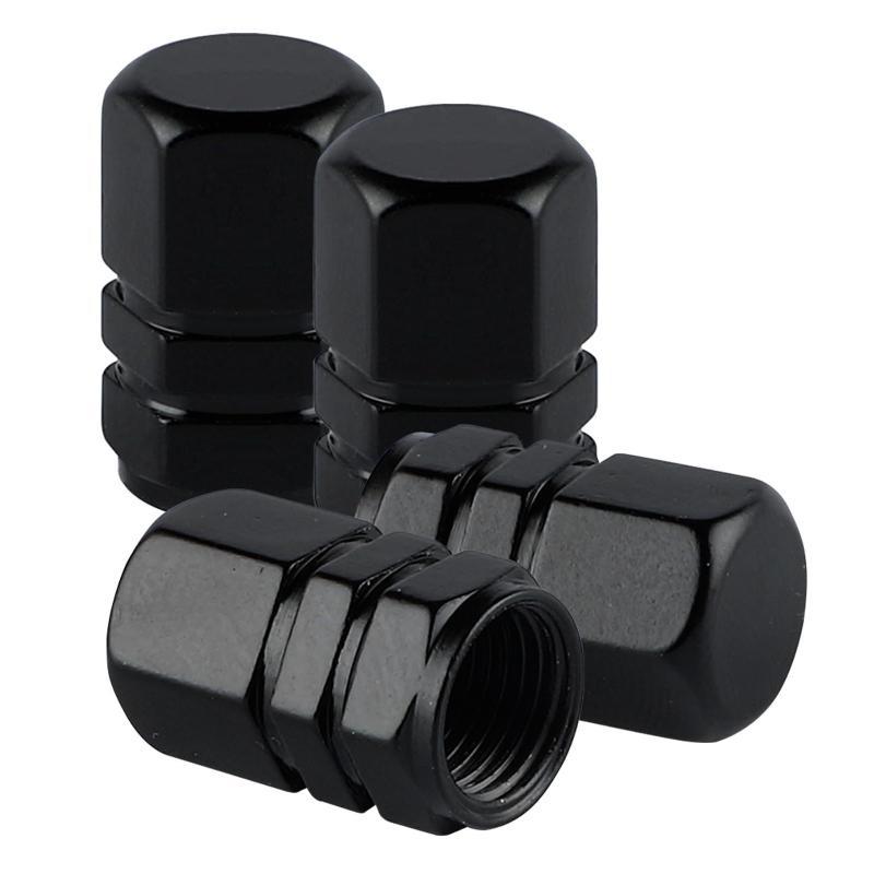 4Pcs Dustproof Aluminum Valve Caps Universal Tire Stem Covers For Car Truck Moto