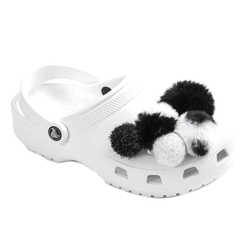 Crocs Hole Shoes Wool Ball Shoe Accessories Unisex Same Couple Multicolor