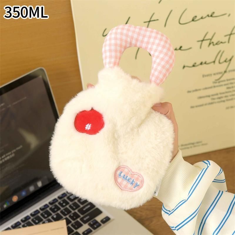 Bolsa de Água Quente de Pelúcia Desenho Animado Portátil Grade Bonita Bolsa de Água Quente Meninas Aniversário Natal Ano Novo Presente Lavável Espessa Bolsa de Água