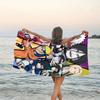 1pc NARUTO (3) Beach Towel, Beach and Seaside Swimming Pool Equipment, Fashion Pattern, Rectangular, Travel Essentials