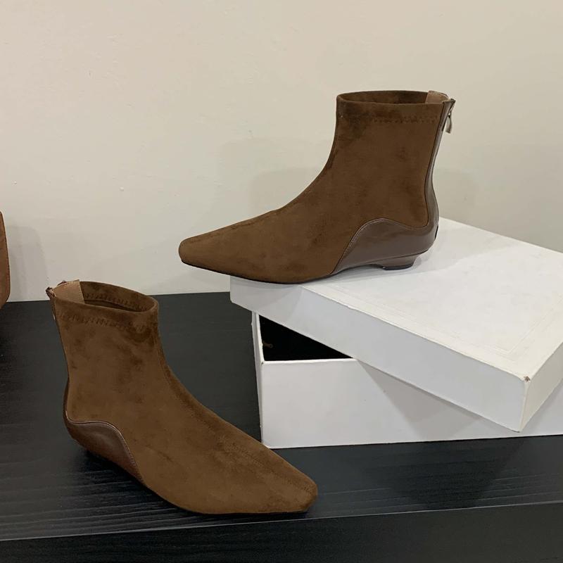 Fashion SUOJIALUN 2025 Winter New Brand Women Ankle Boots Fashion Square Low Heel Ladies Elegant Short Boots Dress Outdoor Chelsea Shoes