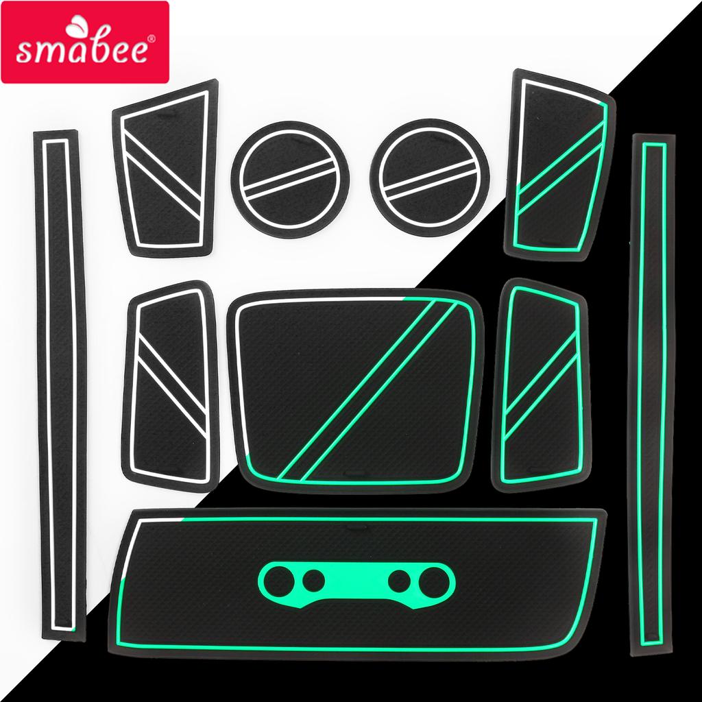 Smabee Gate Slot Cup Pad for Hyundai Casper 2024 2024 Anti-Slip Door Groove Mat Non-Slip Mats Interior Accessories Coaster