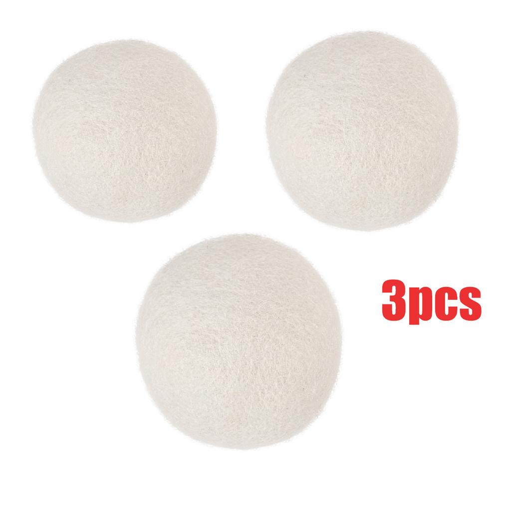 Wool Dryer Balls Reusable Natural Fabric Softener Laundry Washing Machine Accessories Home Washing 4/5/6cm Fleece Dryer Balls