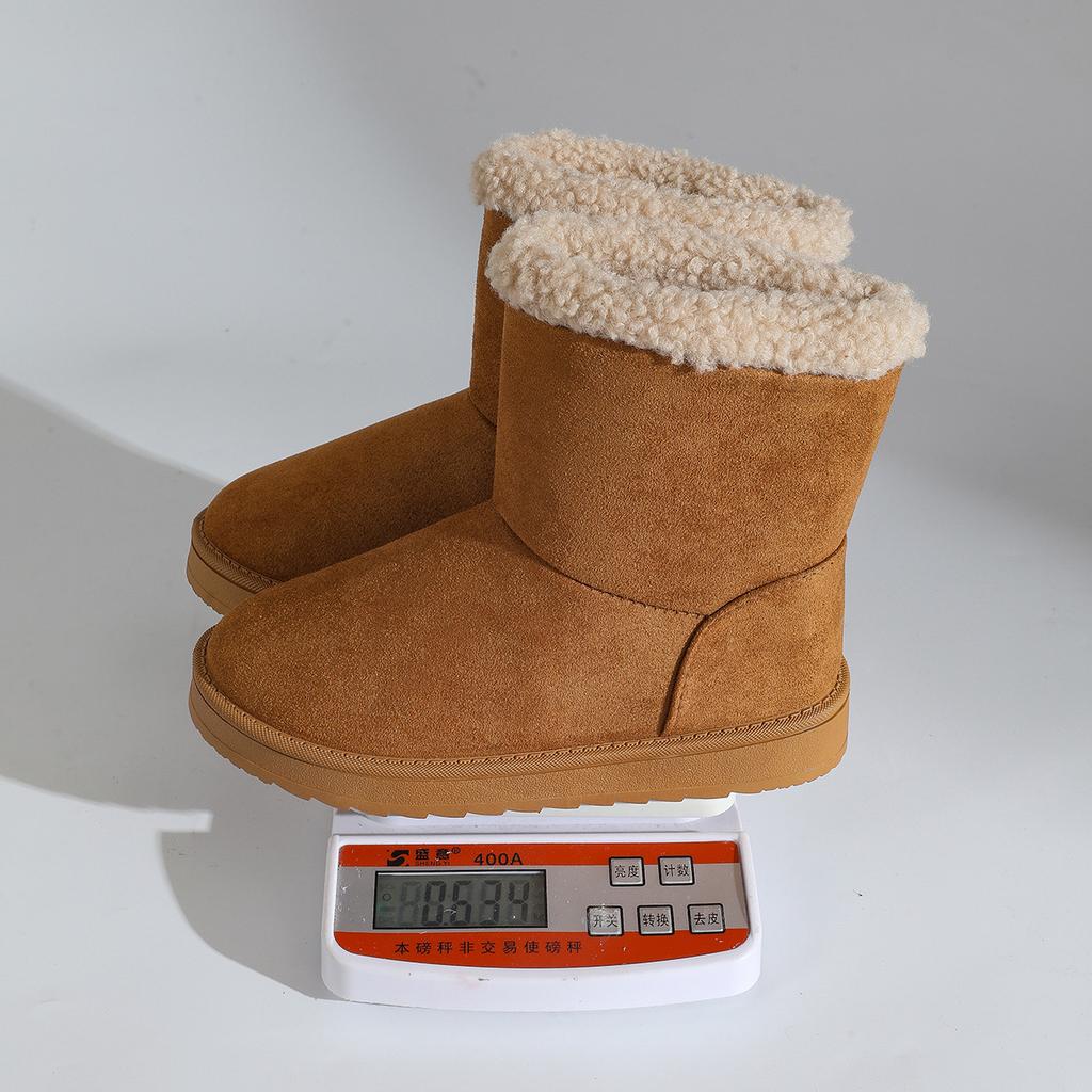 Large Size Platform Snow Boots Women's Cotton Shoes Trend Versatile Matte Warm 2025 Autumn and Winter New Fashion Cotton Shoes